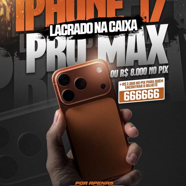 iPhone 17 pro max 256g LACRADO NA CAIXA